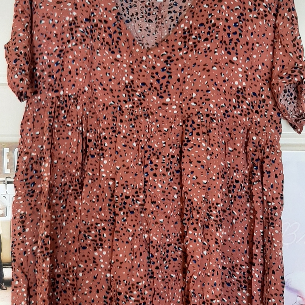 Splattered Baby Doll dress